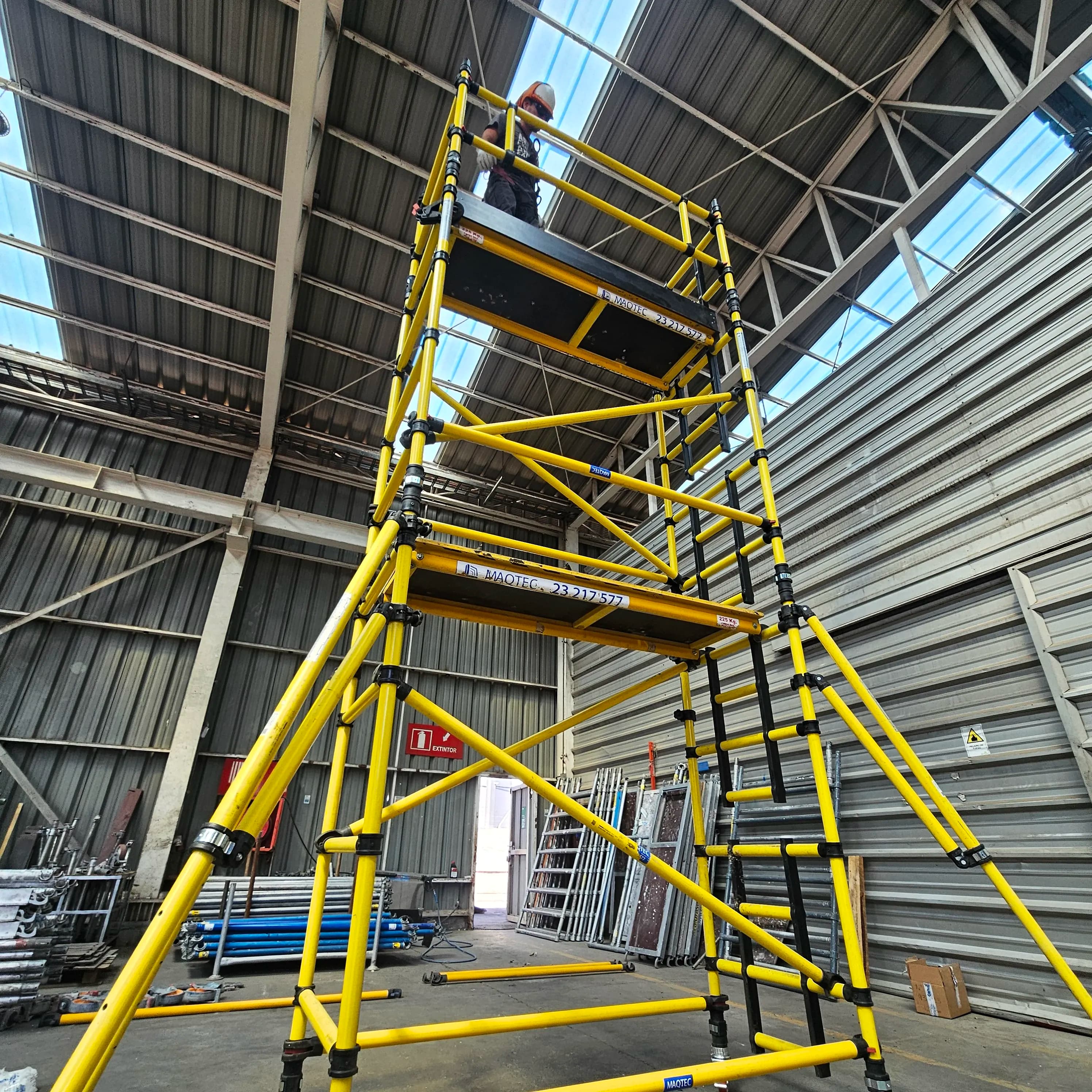 Normativa y checklist tecnico para montaje de andamios en Chile